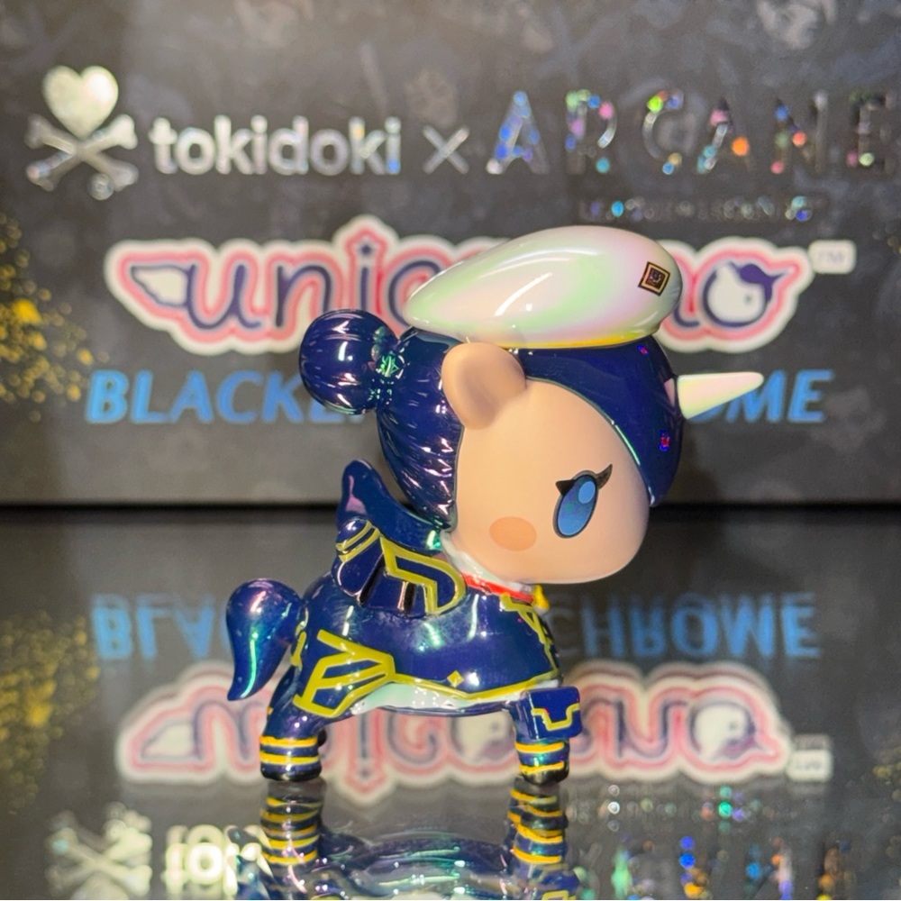 tokidoki Task Force Caitlyn Unicorno: Arcane Blacklight Chrome Unicorno Series